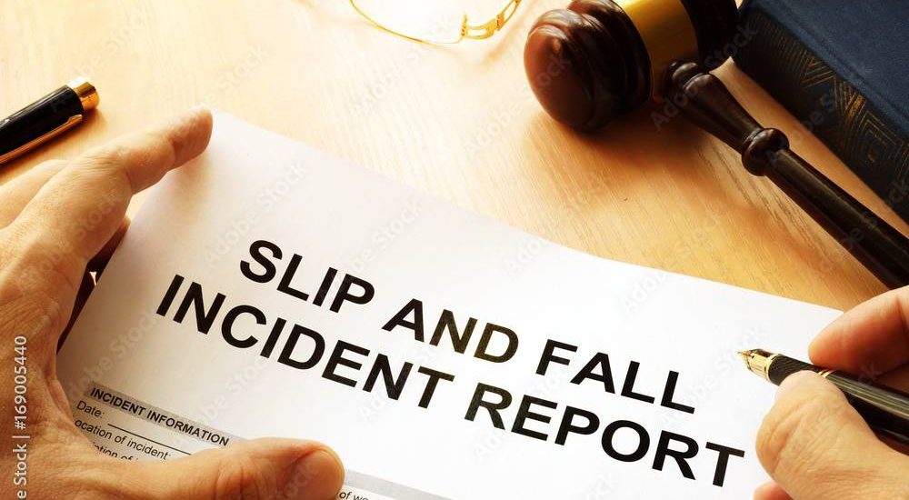 Slip and fall report